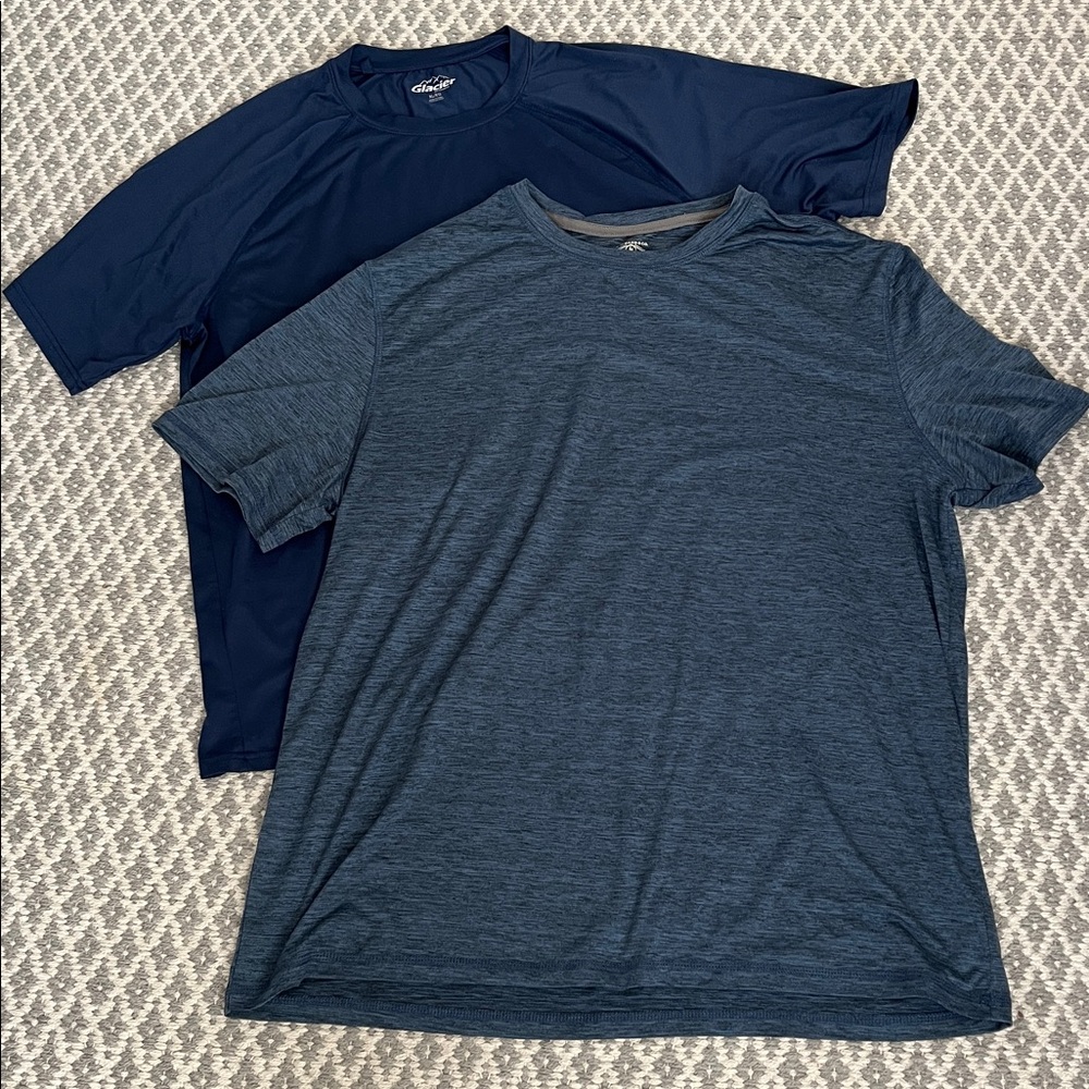 Men's DriFit TShirts Dark Blue Short Sleeve Tees